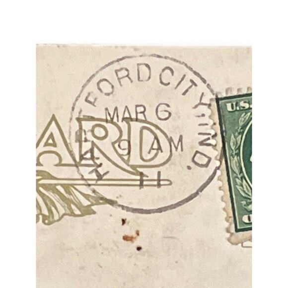 Antique 1911 Postcard Howling Cat On Wall I. Phillips Artist Humor Whimsical GUC - Picture 7 of 7